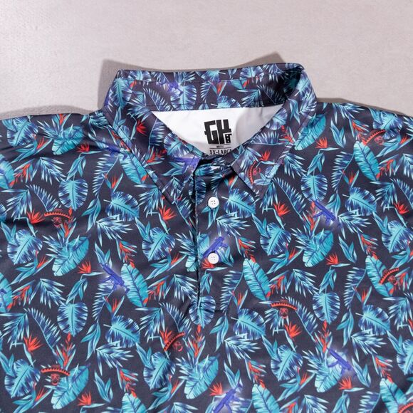 Greater Half MP Cinco De Mayo Performance Stretch Golf Polo Shirt Men's 2XL - Picture 3 of 6